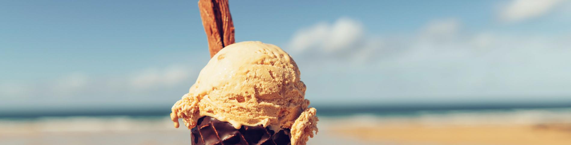 Ice Cream on the Beach Woolacombe North Devon