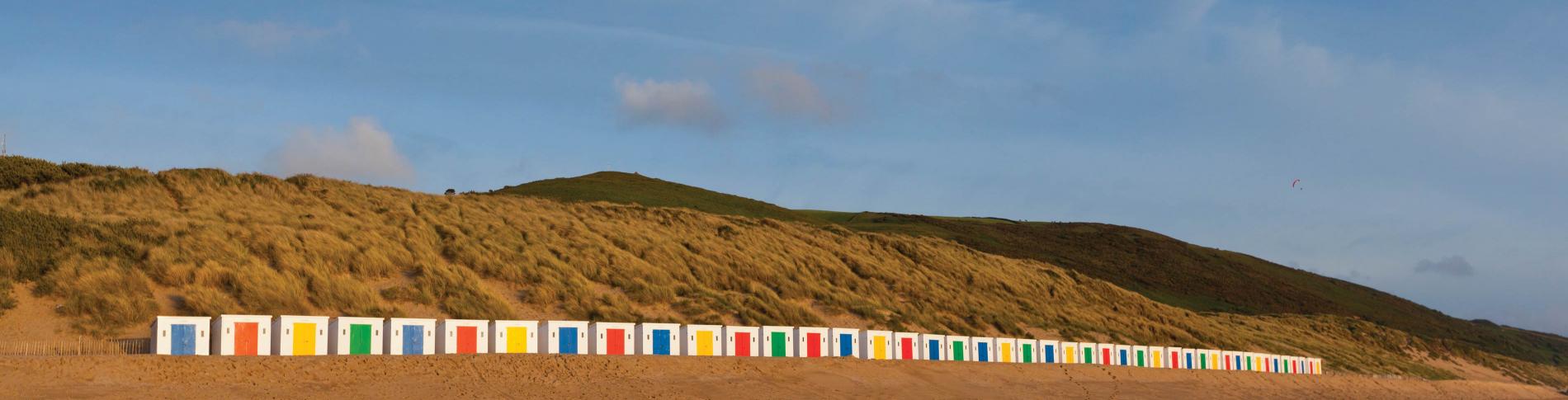 Parkin Estate Beach Huts Woolacombe Beach North Devon