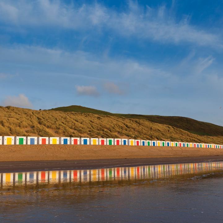 Parkin Estate Beach Huts Woolacombe Beach North Devon